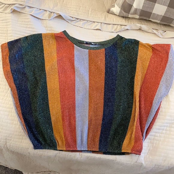 Zara multicolored with sparkles top - Picture 1 of 2